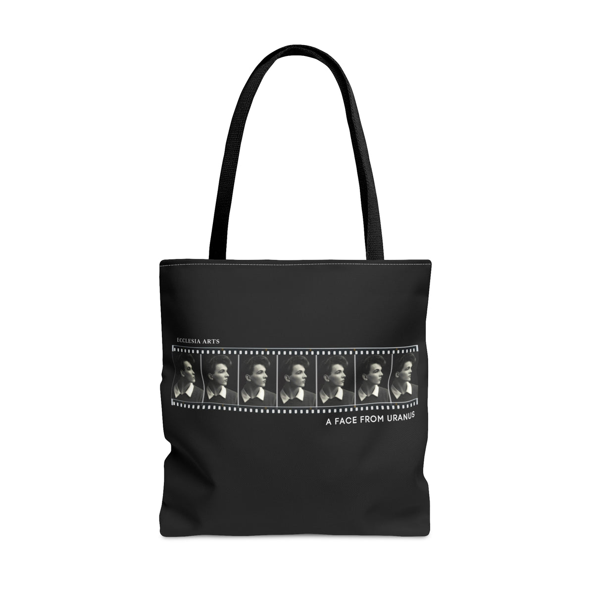 Tedd Burr Tee: A Face From Uranus Polyester Tote Bag