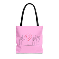 ALS Love Tote In Pink