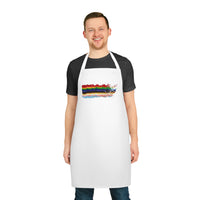 Pride Waving Flag 2024 Apron in in LGBTQIA+ Rainbow