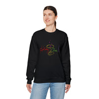 Holiday Cheer Neon Celebration Unisex Heavy Blend Crewneck Sweatshirt