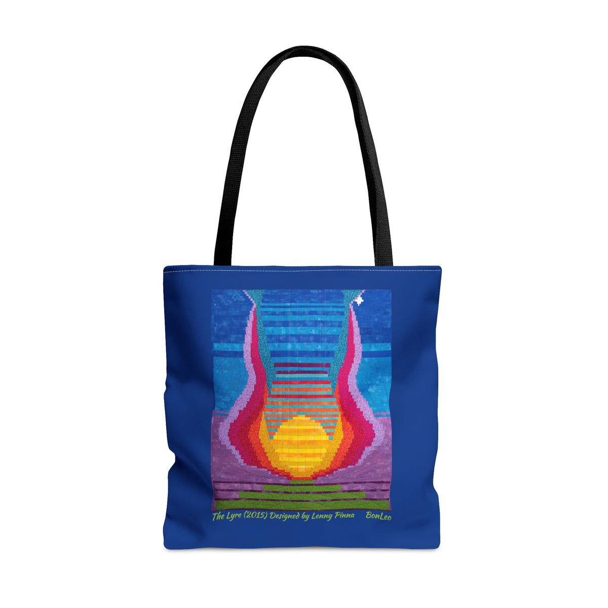 The Lyre (2015) Designed by Lenny Pinna Tote Bag in Blue