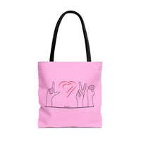 ALS Love Tote In Pink