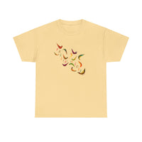 Fallin' In Love Painted Leaves Unisex Heavy Cotton Tee