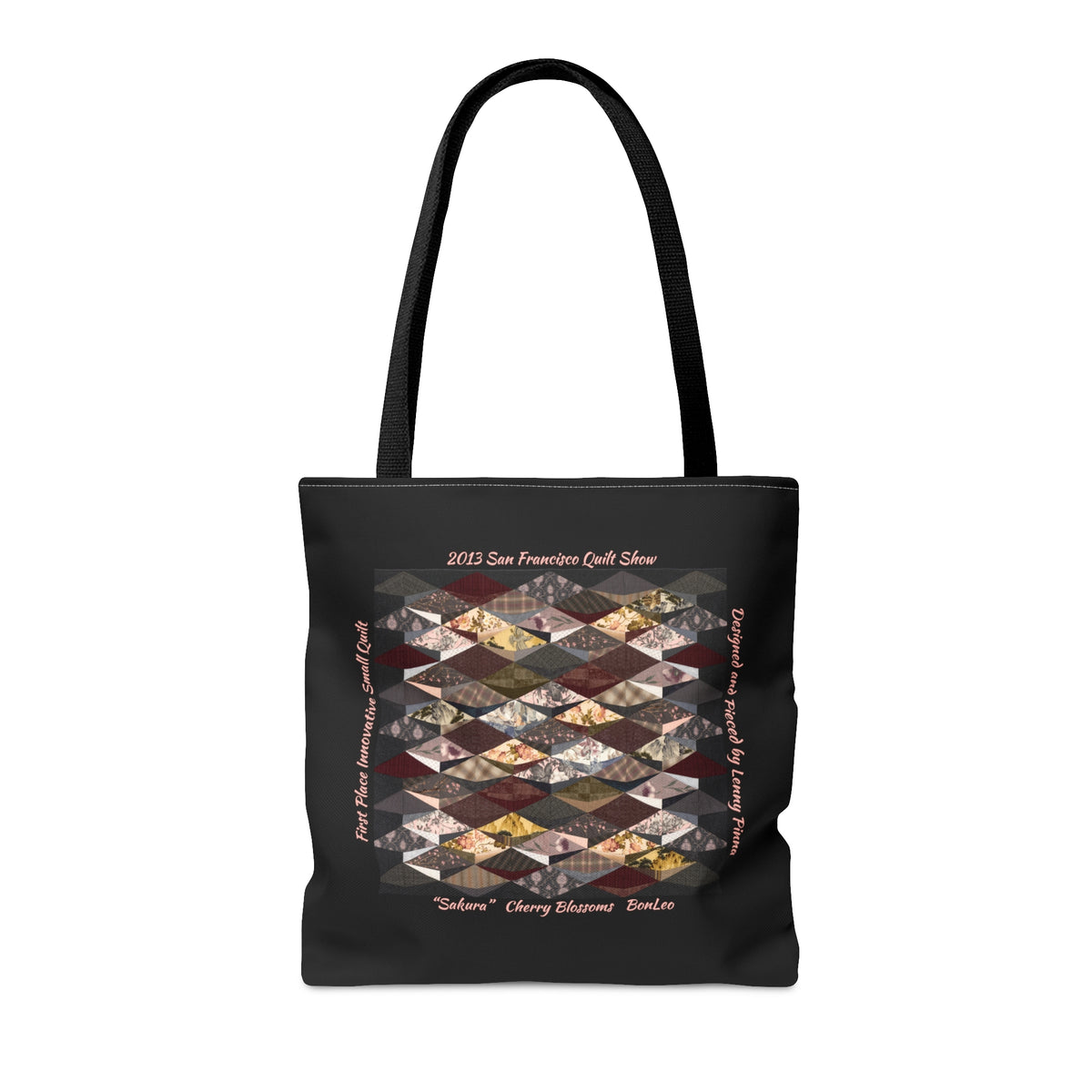 “Sakura” Cherry Blossoms Quilt Design Tote Bag