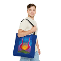 The Lyre (2015) Designed by Lenny Pinna Tote Bag in Blue