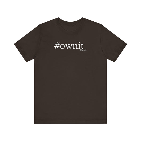 #ownit Unisex Jersey Short Sleeve Tee in Brown