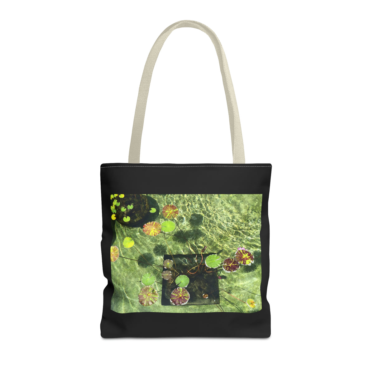 Waterlilies at The Getty Villa, Photograph by Lenny Pinna Tote Bag