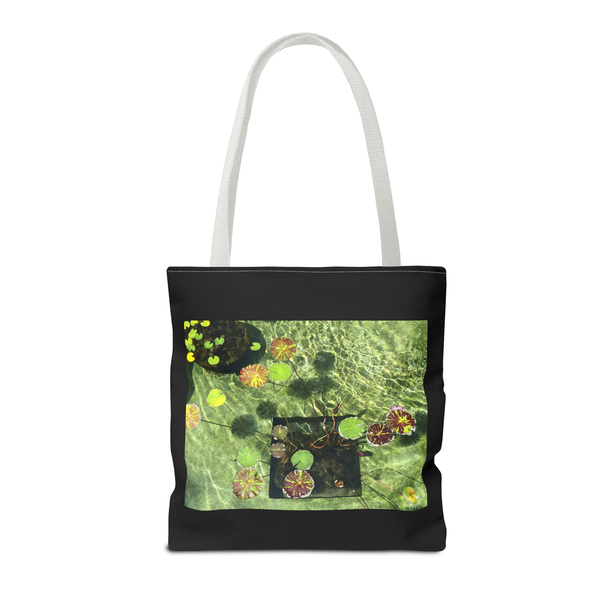 Waterlilies at The Getty Villa, Photograph by Lenny Pinna Tote Bag