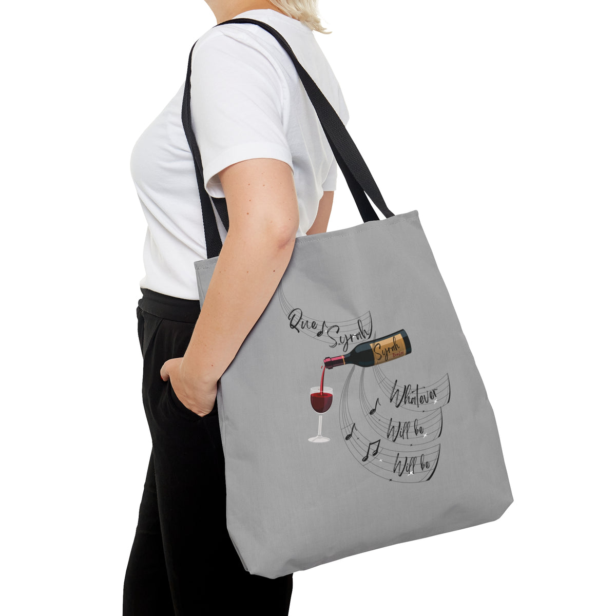 Que Syrah, Syrah Polyester Tote Bag