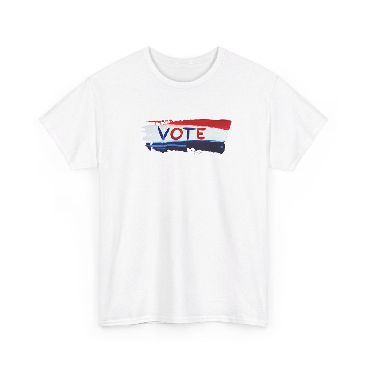 Vote Unisex Heavy Cotton Tee painting by Lenny Pinna