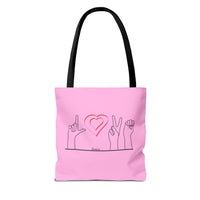 ALS Love Tote In Pink