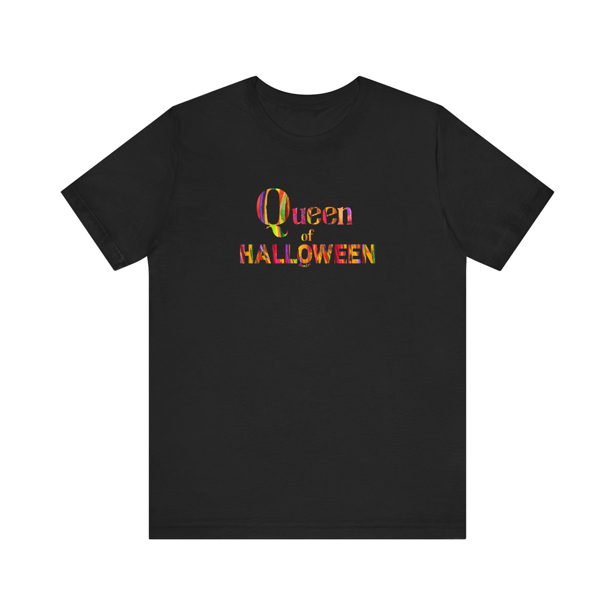 Queen of Halloween Black Tee by BonLeo - Soft Cotton