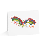 Cinco de Mayo Greeting Cards in Blue, Red, Yellow and Orange (1, 10, 30, and 50pcs)