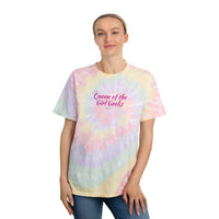 Queen of the Girl Geeks Women's Relaxed Tie-Dye Tee, Spiral