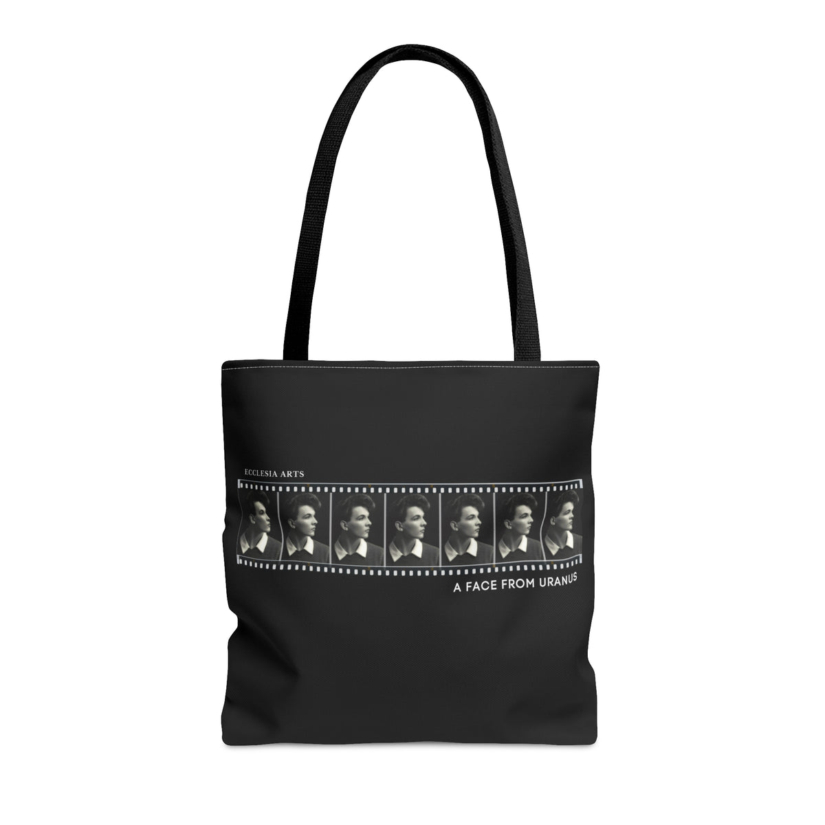 Tedd Burr Tee: A Face From Uranus Polyester Tote Bag