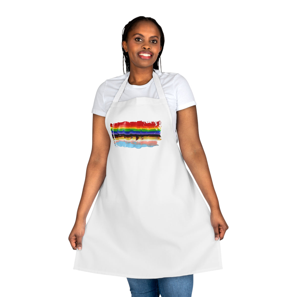 Pride Flag Apron in LGBTQIA+ Rainbow