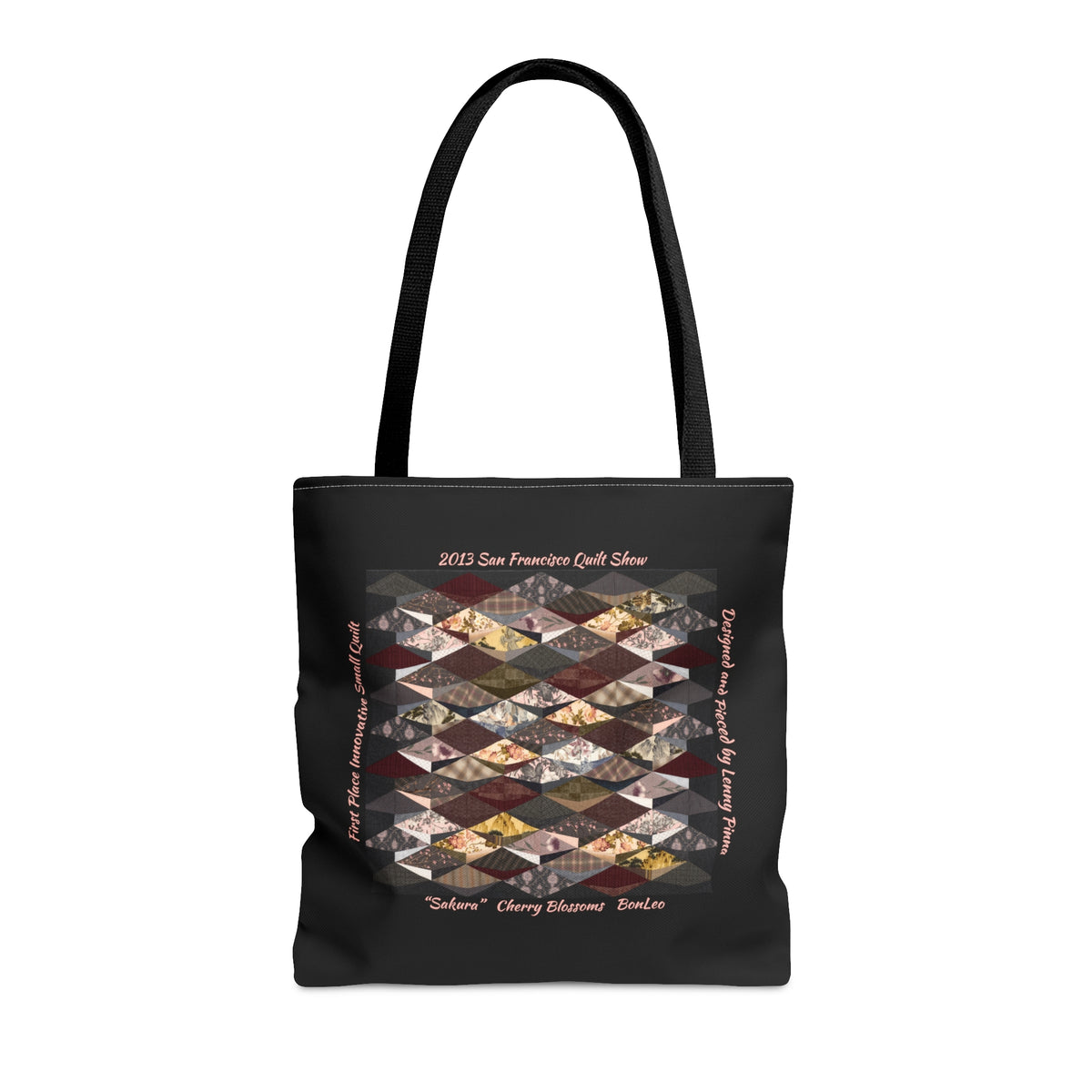 “Sakura” Cherry Blossoms Quilt Design Tote Bag