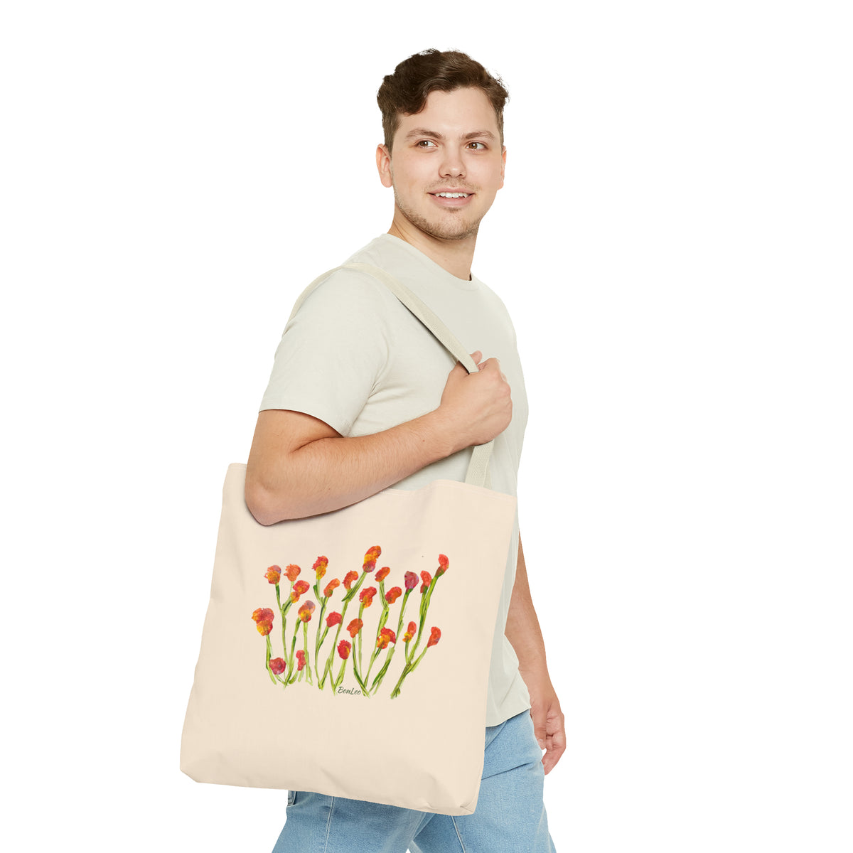 Whimsical Garden Tote Bag Little Blooms