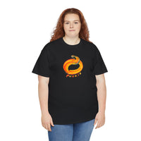 Halloween Punkin Black Unisex Heavy Cotton Tee by BonLeo