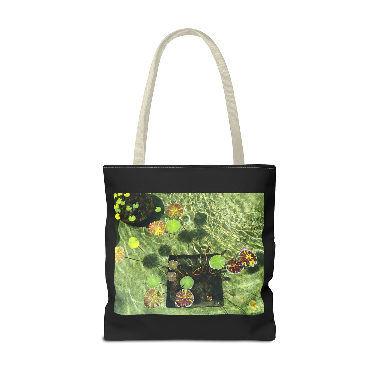 Waterlilies at The Getty Villa, Photograph by Lenny Pinna Tote Bag