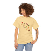 Fallin' In Love Painted Leaves Unisex Heavy Cotton Tee