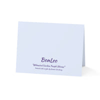 Whimsical Garden Greeting Cards in Purple Blooms (1, 10, 30, and 50pcs)