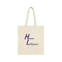 Human Intelligence Cotton Canvas Tote Bag