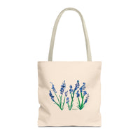 Whimsical Garden Tote Bag Blue Bells