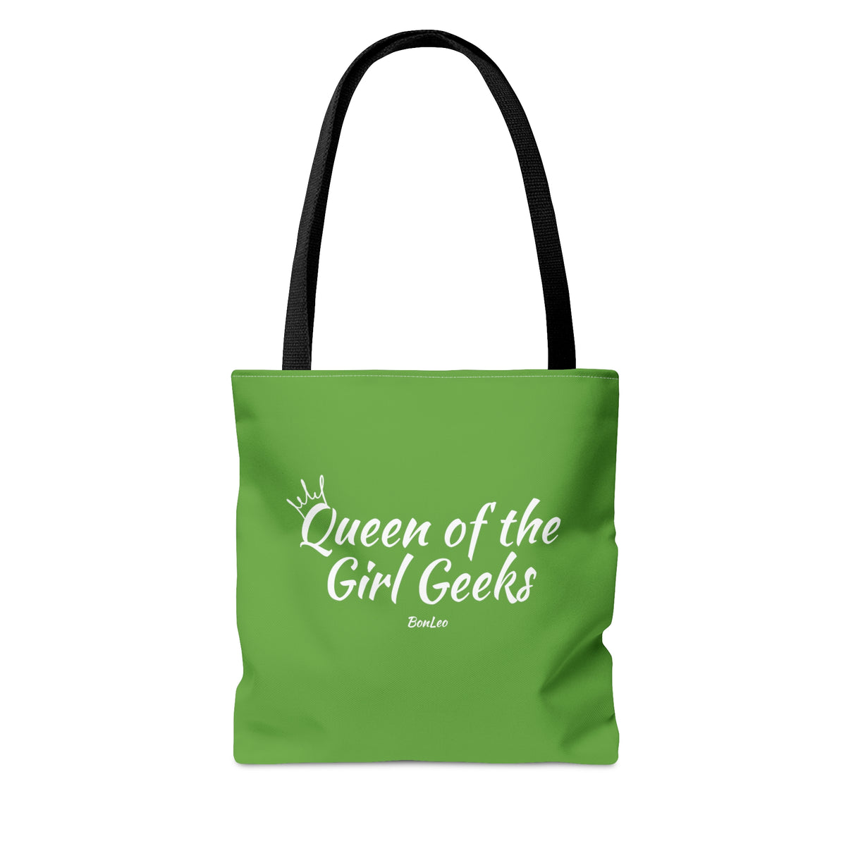 Queen of the Girl Geeks Polyester Tote Bag in Green