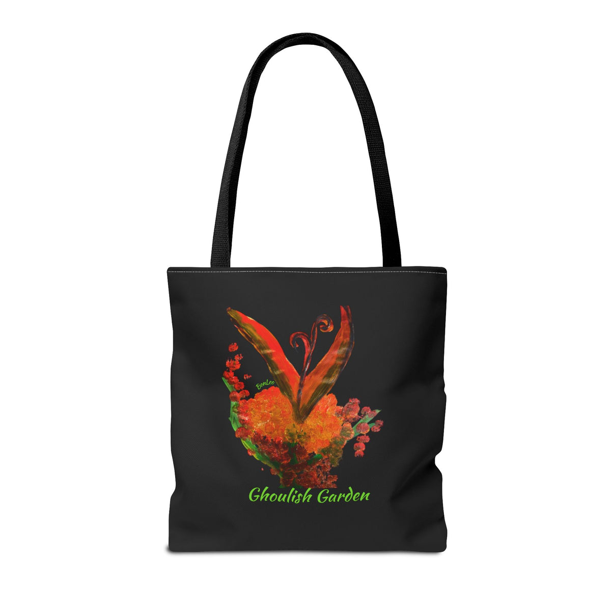 Halloween Ghoulish Garden Bag in Orange by Bonnie Diczhazy