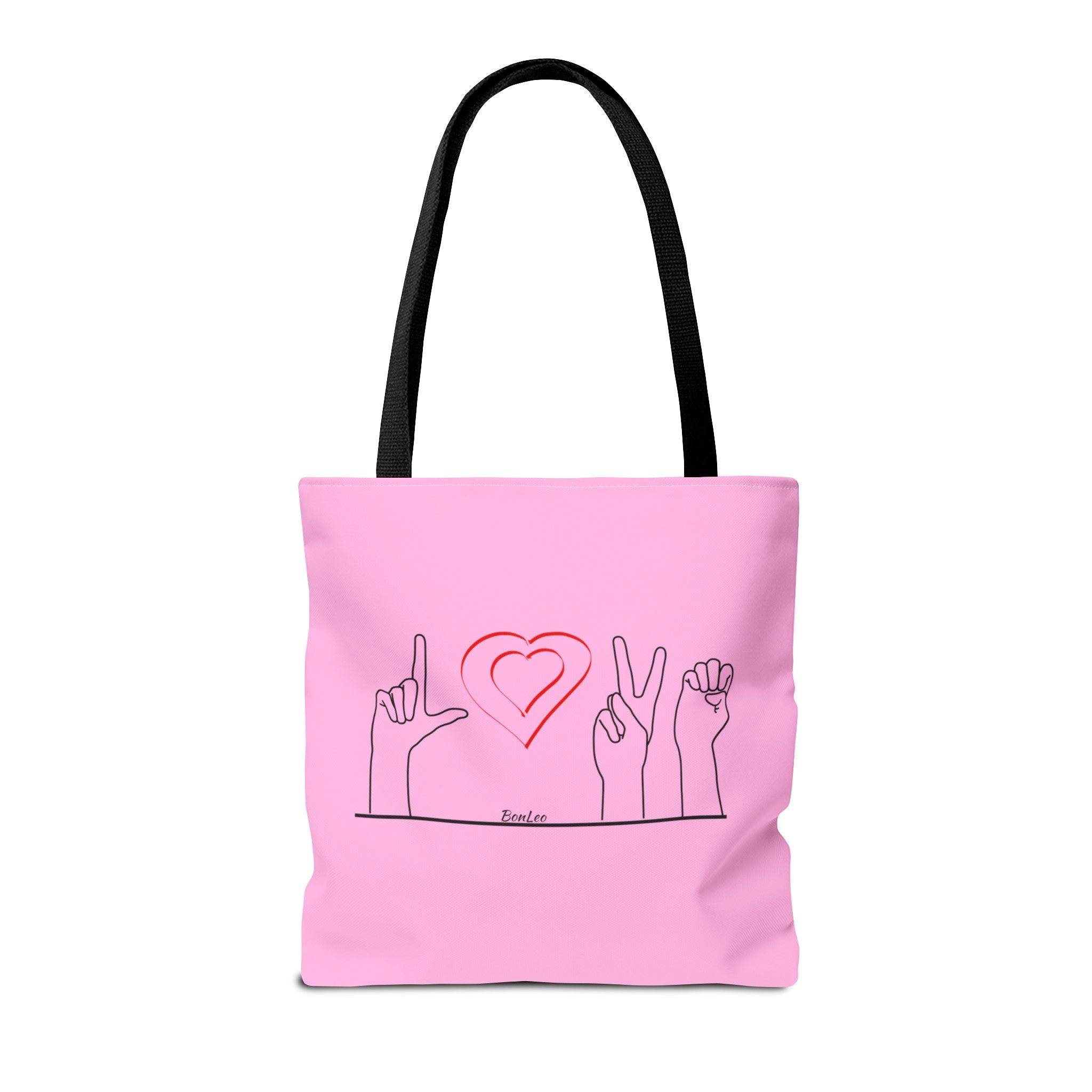 ALS Love Tote In Pink – BonLeo