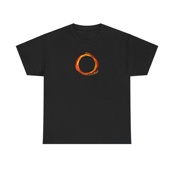 Solar Eclipse Ring Of Fire Unisex Heavy Cotton Tee