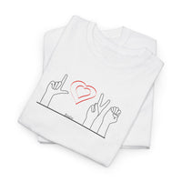 ALS Love Sign Language Unisex Heavy Cotton Tee