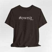 #ownit Unisex Jersey Short Sleeve Tee in Brown