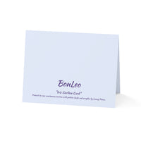 Iris Garden Greeting Cards in Purple and Green (1, 10, 30, and 50pcs)