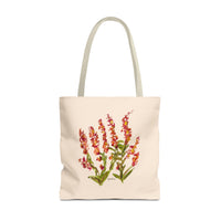 Whimsical Garden Tote Bag Orange Blooms