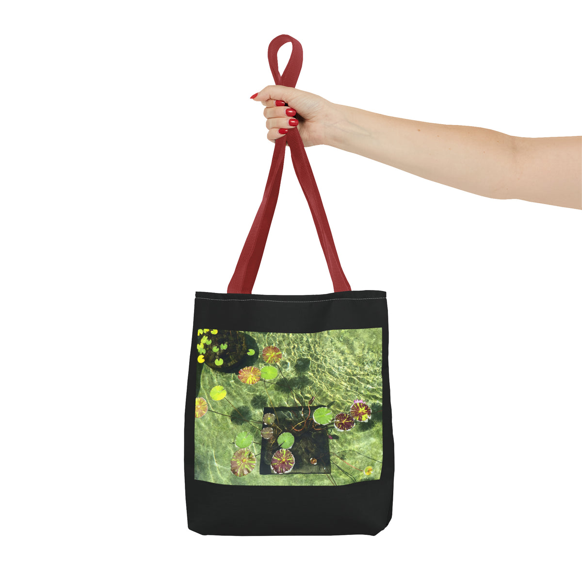 Waterlilies at The Getty Villa, Photograph by Lenny Pinna Tote Bag