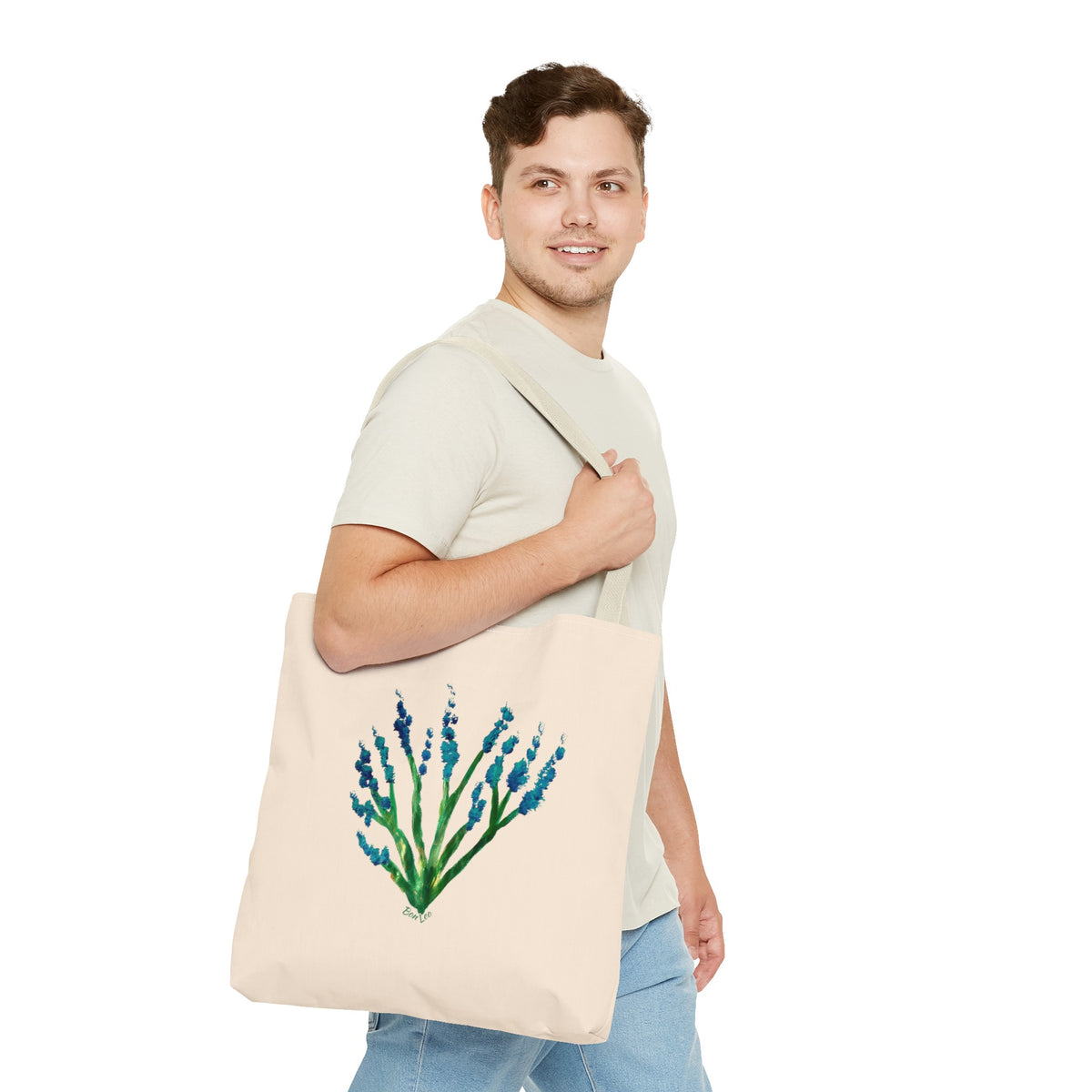 Whimsical Garden Tote Bag Deep Sea