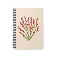 Whimsical Garden Spiral Notebook - Ruled Line in Snapdragons