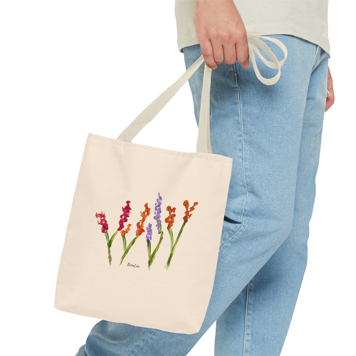 Whimsical Garden Tote Bag Delicate Blooms