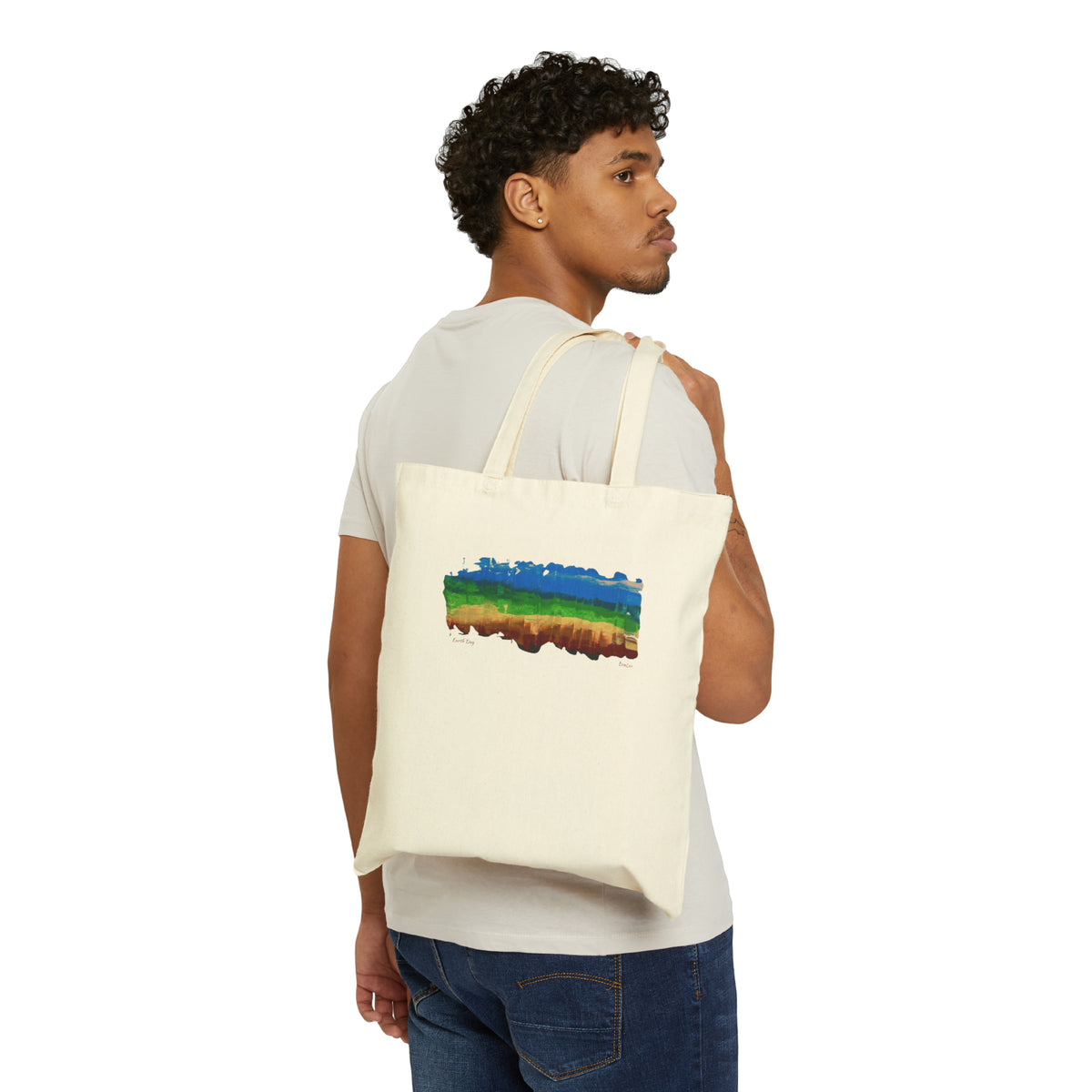 Earth Day Is Everyday Cotton Canvas Tote Bag -  Design #1