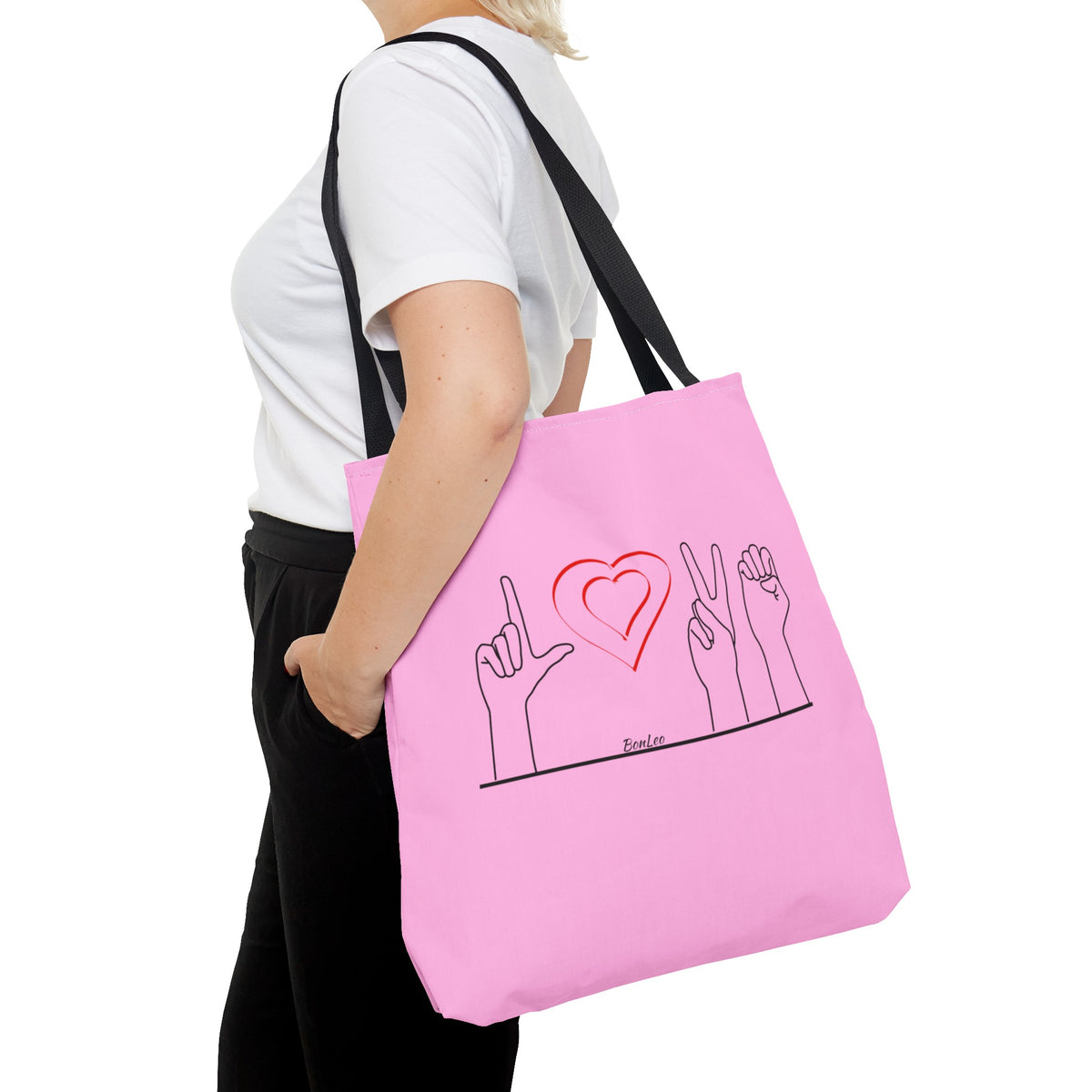 ALS Love Tote In Pink