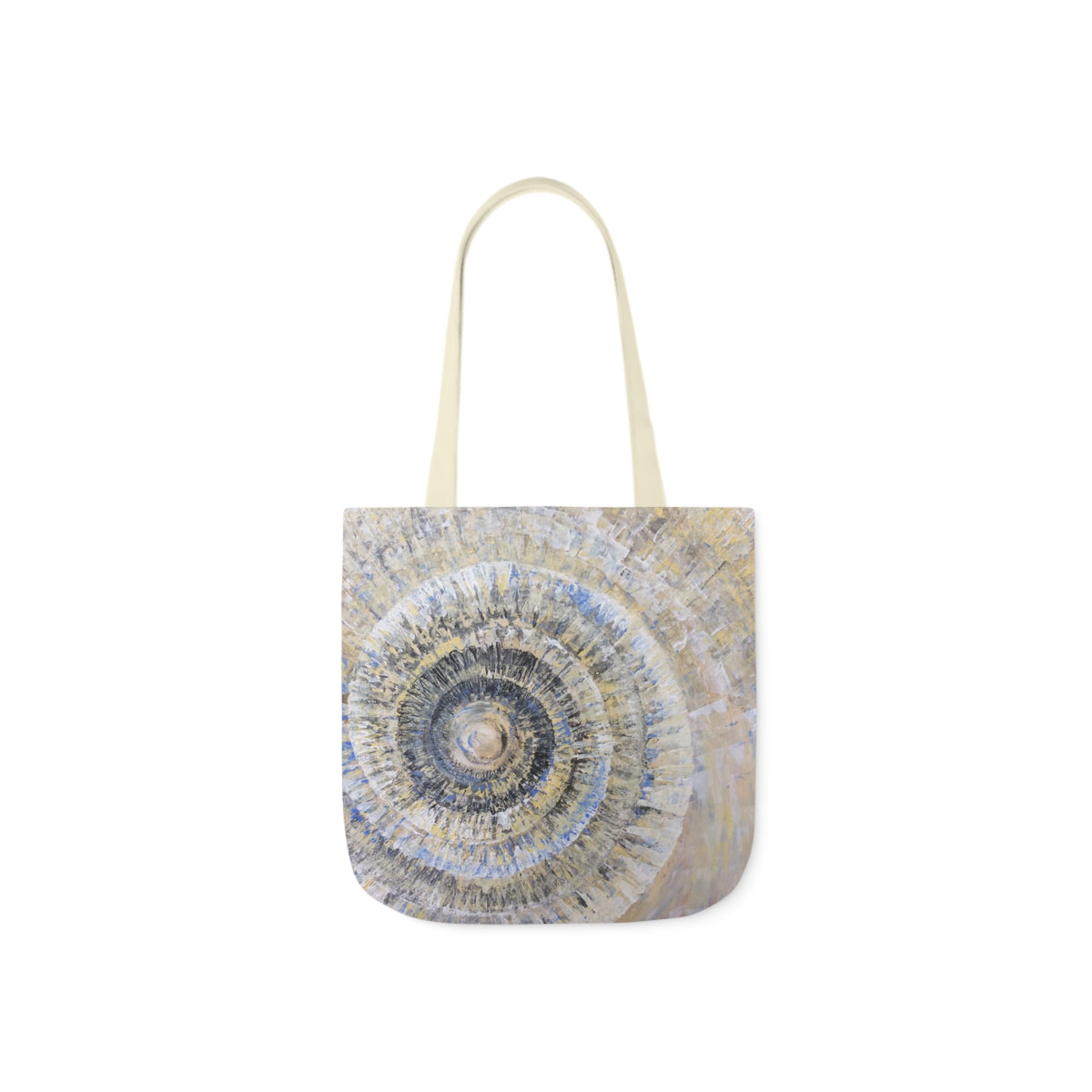 Starburst by Lenny Pinna, Original Acrylic With Palette Knife Polyester Canvas Tote Bag