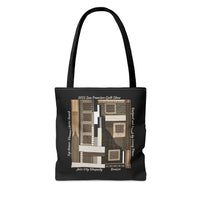 Jazz City Rhapsody Designed by Lenny Pinna Tote Bag in Black