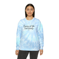 Queen of the Girl Geeks Unisex Tie-Dye Sweatshirt