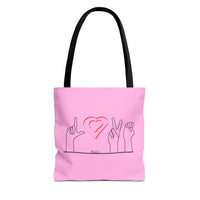 ALS Love Tote In Pink