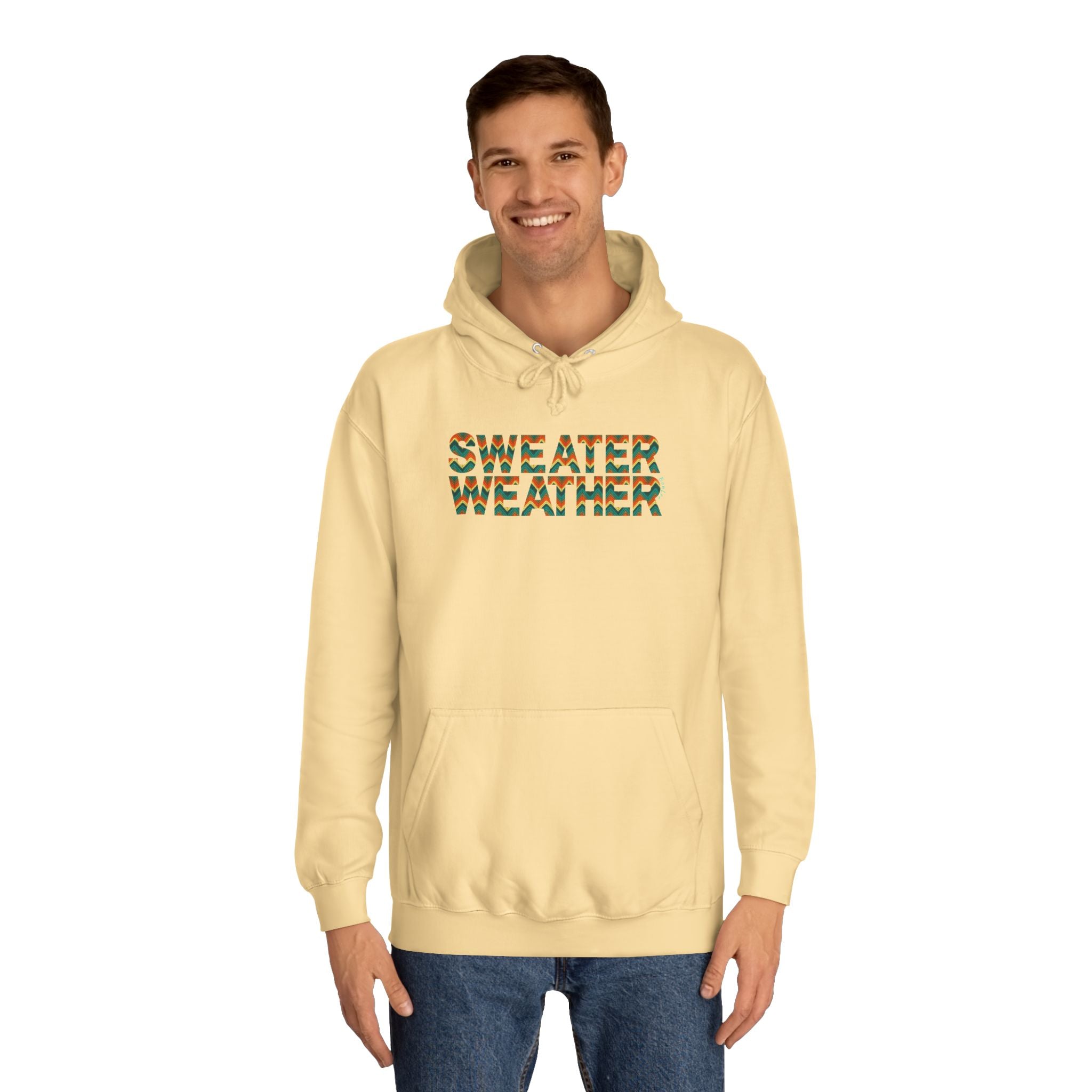 Sweater Weather Unisex College Hoodie BonLeo