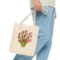 Whimsical Garden Tote Bag Wavy Flowers