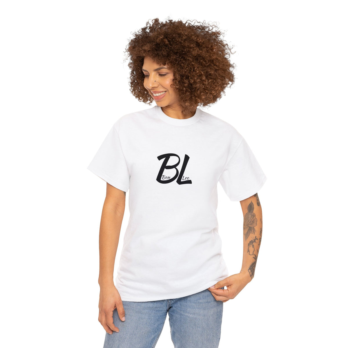 Bon Leo Brand Tee in White