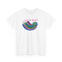 Cinco de Mayo Unisex Heavy Cotton Tee in Pink and Blue